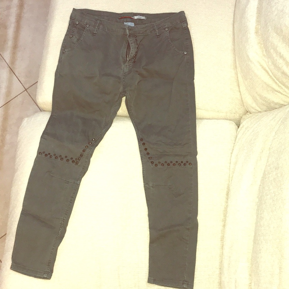 Please Army Green Jeans